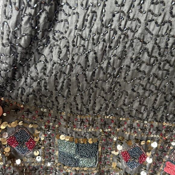 NWT Raga Beaded Sequin Shift Dress – Art Deco Boho Cocktail Mini - Picture 2 of 8